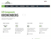 Tablet Screenshot of kronenberg-gmbh.de
